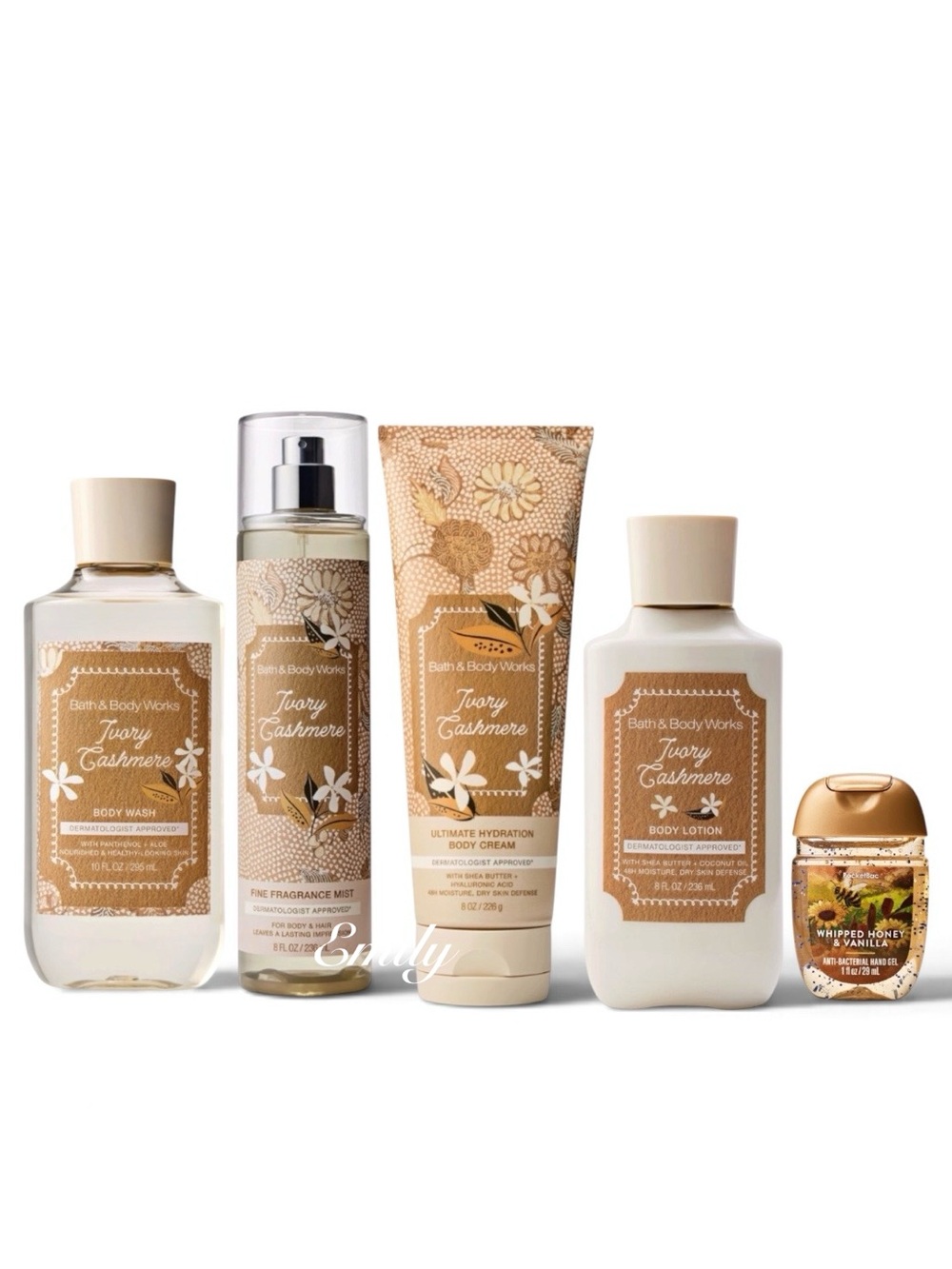 NEW! Bath & Body Works IVORY CASHMERE Body Care Set Bundle